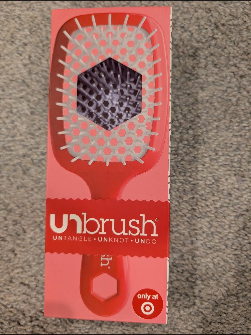 uBrush Pink Paddle Detangler Hair Brush
